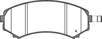 OPEN PARTS bpa039610 -  Комплект тормозных колодок, дисковый тормоз